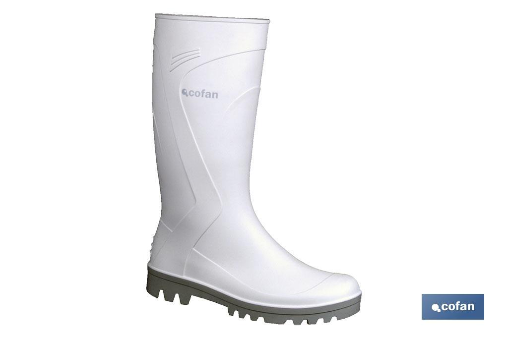 BOTA AGUA PVC BLANCA TALLA 39