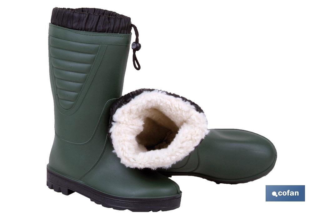 BOTA DE AGUA FORRO POLAR TALLA 45