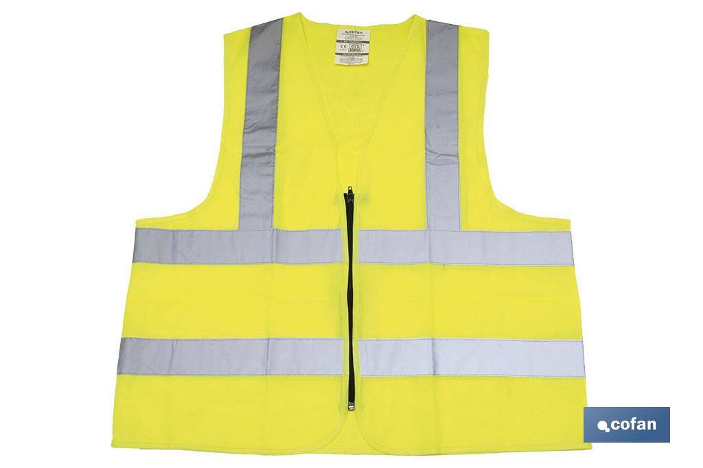 CHALECO AMARILLO CON CREMALLERA T-XL