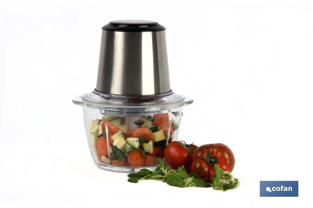 PICADORA ELECTRICA ACERO INOX VASO DE CRISTAL 1,2 L 400W MODELO OLVERA (PACK: 1 UDS) PICADORA ELECTRICA ACERO INOX VASO DE CRISTAL 1,2 L 400W MODELO OLVERA (PACK: 1 UDS)