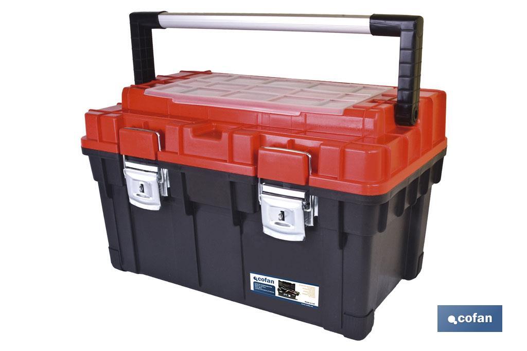 CAJA DE HERRAMIENTAS HEAVY DUTY NEGRO/ROJO (PACK: 1 UDS) CAJA DE HERRAMIENTAS HEAVY DUTY NEGRO/ROJO (PACK: 1 UDS)