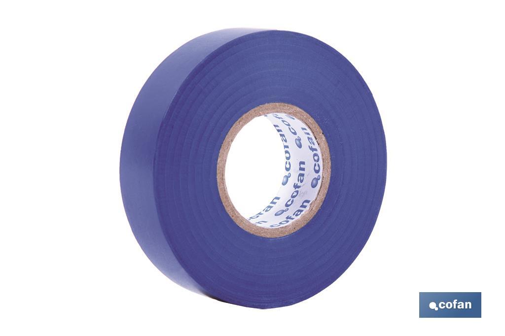 CINTA AISLANTE 180 Micras AZUL 19mmX20 Metros (PACK: 10 UDS) CINTA AISLANTE 180 Micras AZUL 19mmX20 Metros (PACK: 10 UDS)