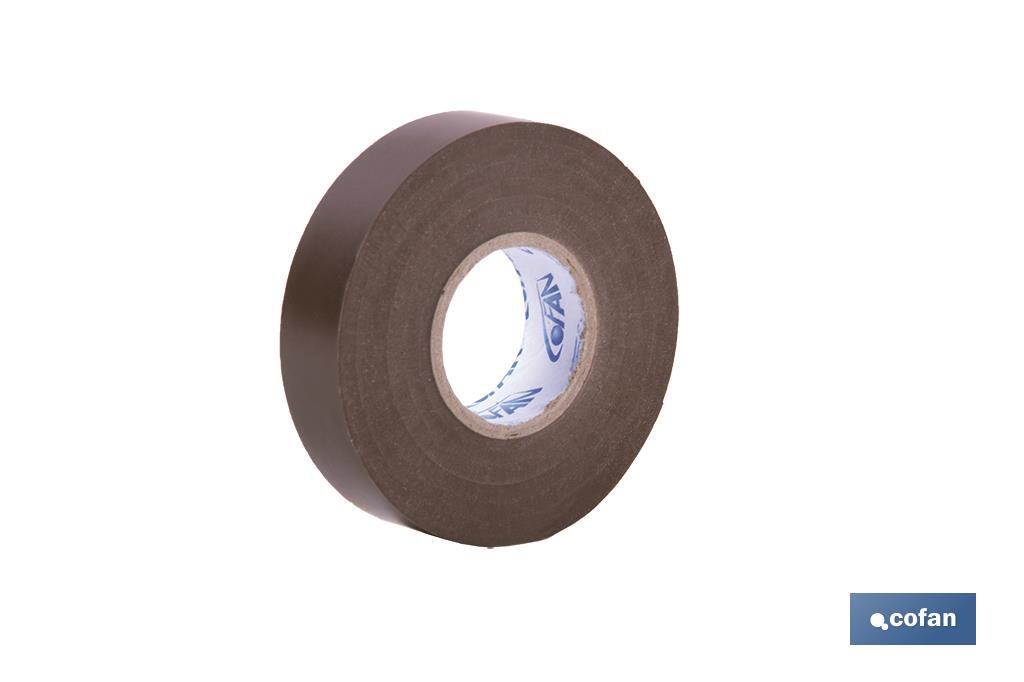 CINTA AISLANTE 180 Micras MARRON 19mmX20 Metros venta unitaria (PACK: 1 UDS) CINTA AISLANTE 180 Micras MARRON 19mmX20 Metros venta unitaria (PACK: 1 UDS)