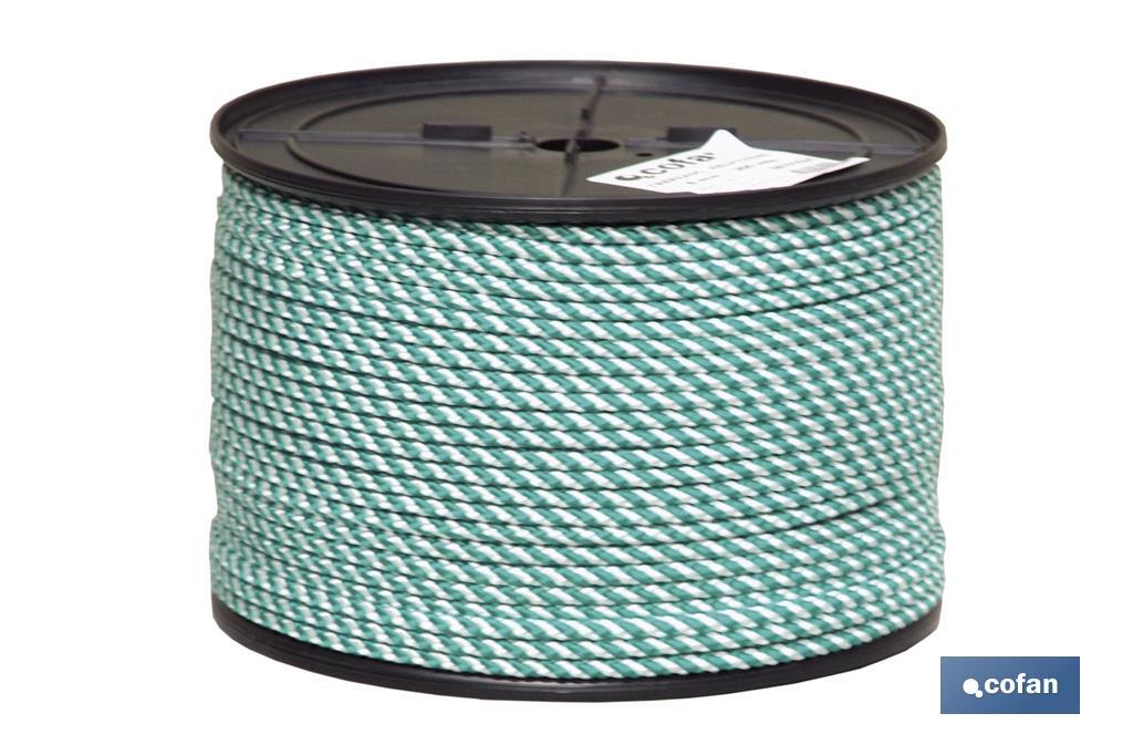 CARRETE CUERDA HELICOIDAL 14MM 50 M. BCO/VERDE (PACK: 1 UDS) CARRETE CUERDA HELICOIDAL 14MM 50 M. BCO/VERDE (PACK: 1 UDS)