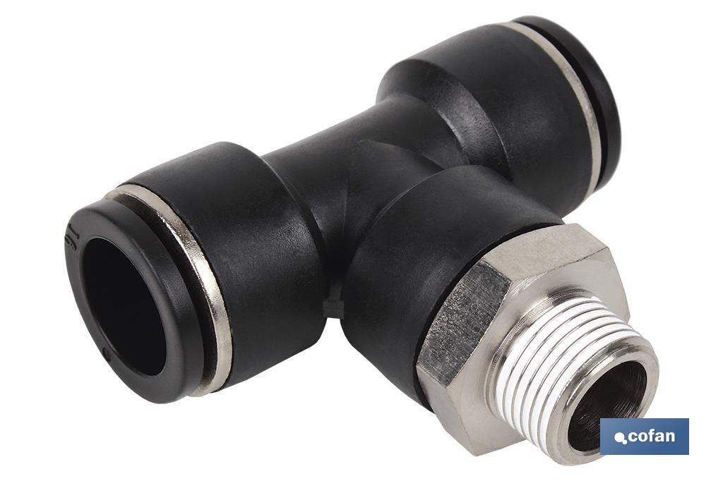 RACOR ROSCADO PLASTICO T , T-4, R-1/4 (PACK: 5 UDS) RACOR ROSCADO PLASTICO T , T-4, R-1/4 (PACK: 5 UDS)