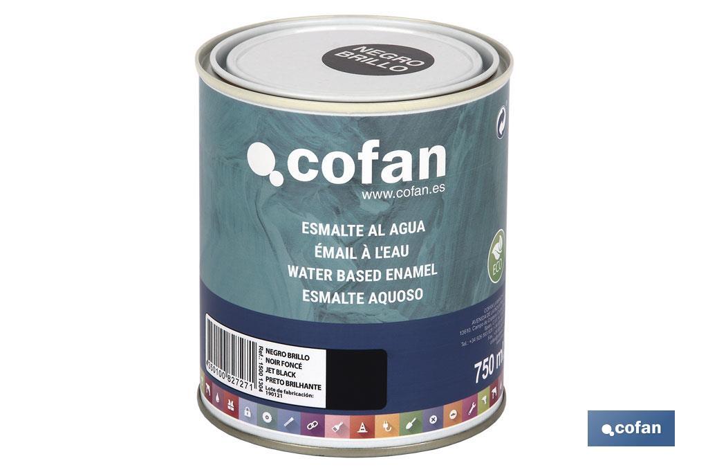 ESMALTE AL AGUA (750 ML) NEGRO BRILLO (PACK: 1 UDS) ESMALTE AL AGUA (750 ML) NEGRO BRILLO (PACK: 1 UDS)
