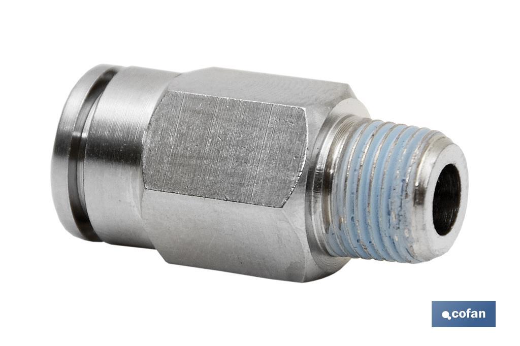 CONEXION RECTA TUBO 6mm. MACHO 1/4 (PACK: 5 UDS) CONEXION RECTA TUBO 6mm. MACHO 1/4 (PACK: 5 UDS)