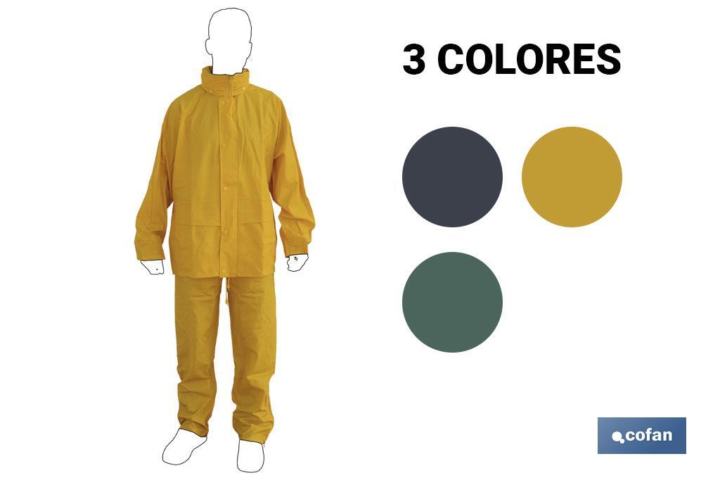 TRAJE DE AGUA PU/PVC VERDE TALLA L (PACK: 1 UDS)