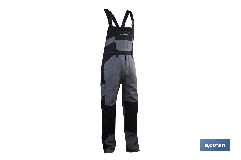 PETO TIRANTES DE TRABAJO SINJOU 280gms/m GRIS-NEGRO T-XXXL (PACK: 1 UDS) PETO TIRANTES DE TRABAJO SINJOU 280gms/m GRIS-NEGRO T-XXXL (PACK: 1 UDS)