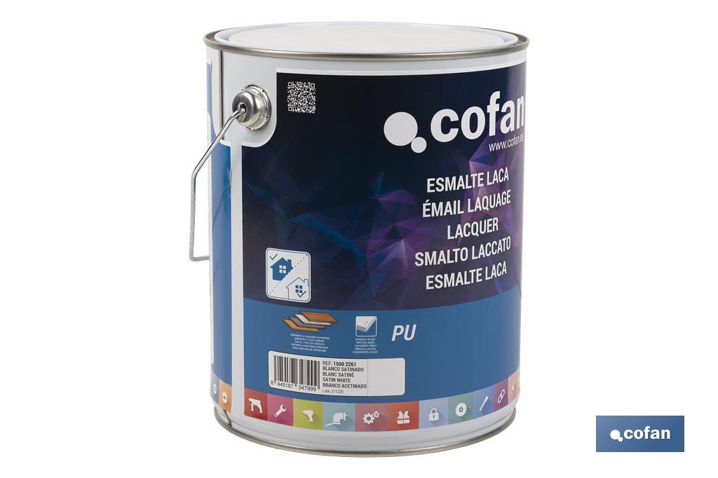 ESMALTE LACA AL AGUA BLANCO 4 L SATINADO (PACK: 1 UDS) ESMALTE LACA AL AGUA BLANCO 4 L SATINADO (PACK: 1 UDS)