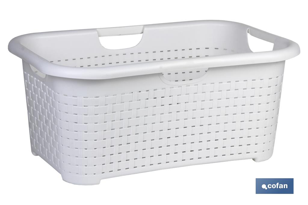 CESTA MULTIUSOS BLANCA MODELO MARSELLA 59X38X26 CM (PACK: 6 UDS)