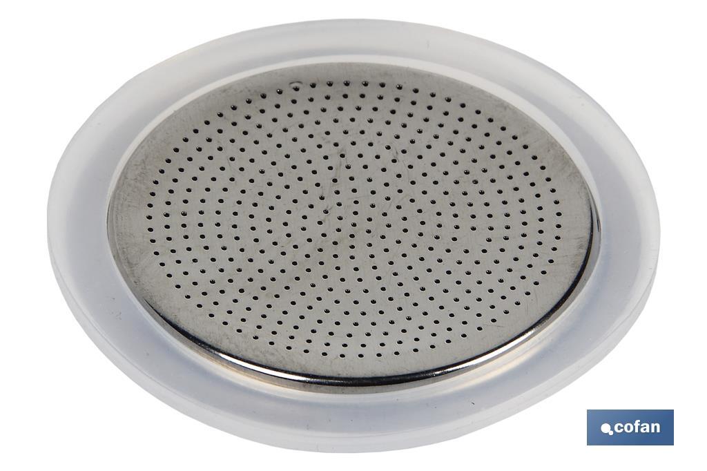 FILTRO+ GOMA MODELO CONSTANZA INOX 6 TAZAS (PACK: 1 UDS) FILTRO+ GOMA MODELO CONSTANZA INOX 6 TAZAS (PACK: 1 UDS)