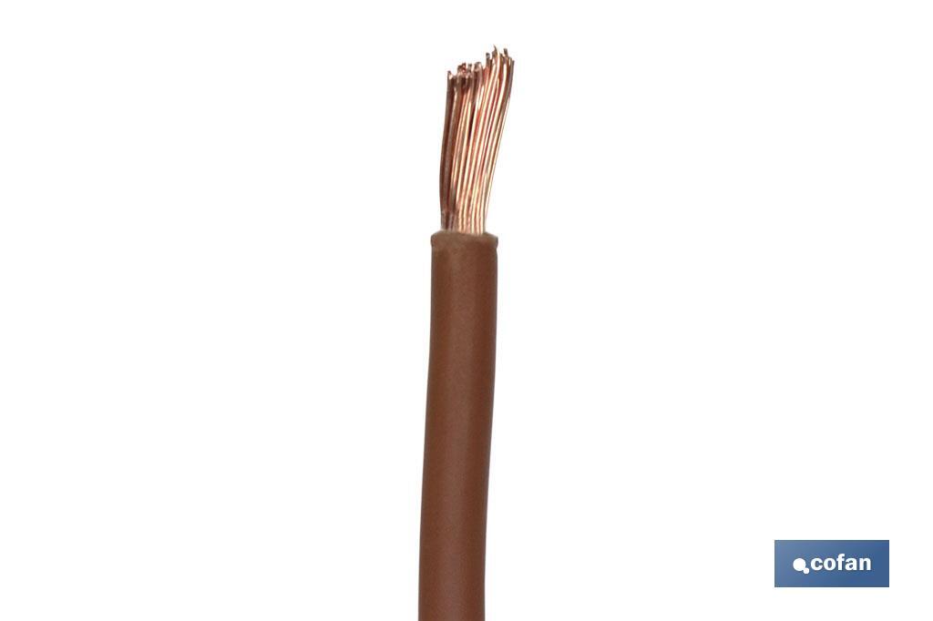 ROLLO CABLE H07V-K 1X1,5MM2 MARRÓN (100M) (PACK: 1 UDS) ROLLO CABLE H07V-K 1X1,5MM2 MARRÓN (100M) (PACK: 1 UDS)