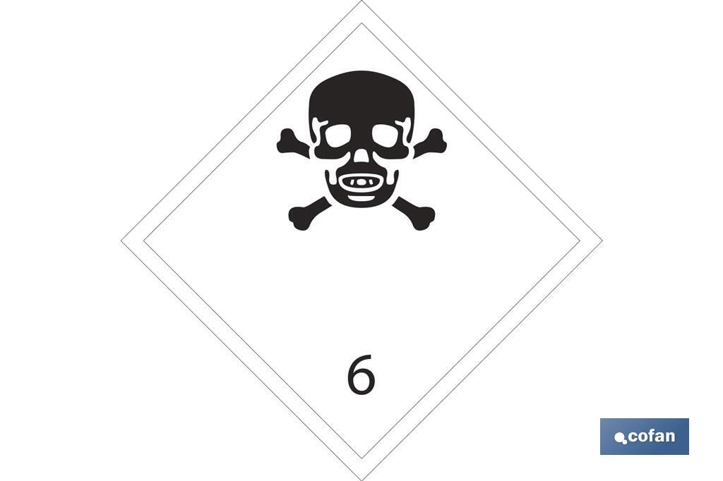 SEÑAL ADHESIVA MAT. PELIGROSAS 300X300 (PACK: 1 UDS) SEÑAL ADHESIVA MAT. PELIGROSAS 300X300 (PACK: 1 UDS)