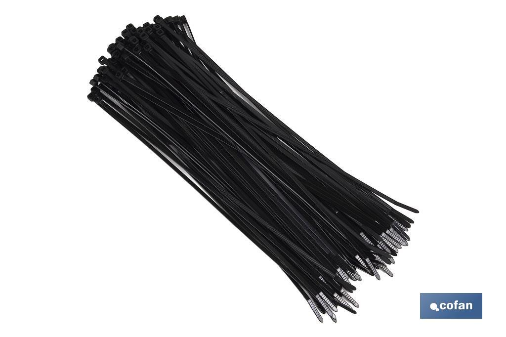 BRIDAS NYLON NEGRO 4,8 X 280 mm (PACK: 100 UDS)