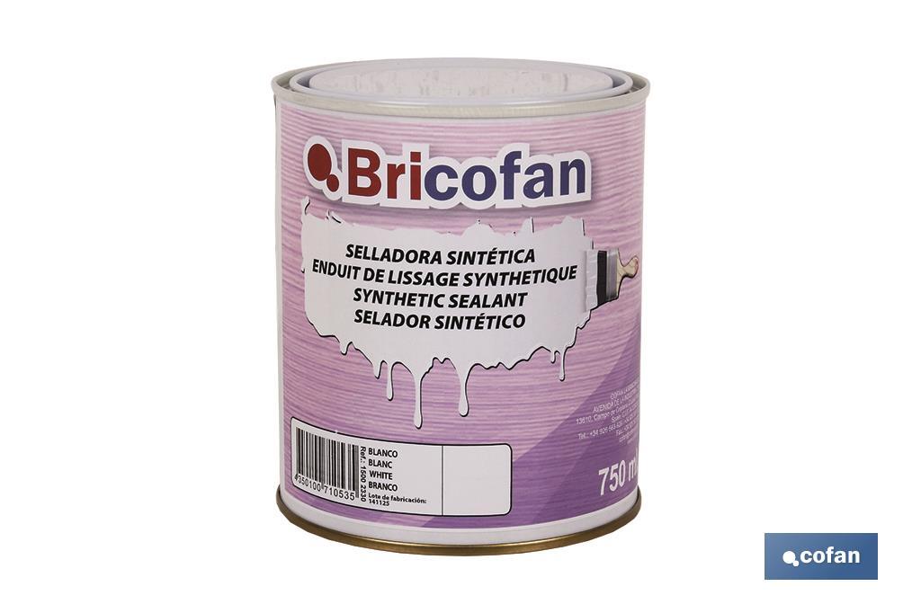 SELLADORA SINTÉTICA BRICOFAN BLANCO (750ML) (PACK: 1 UDS)