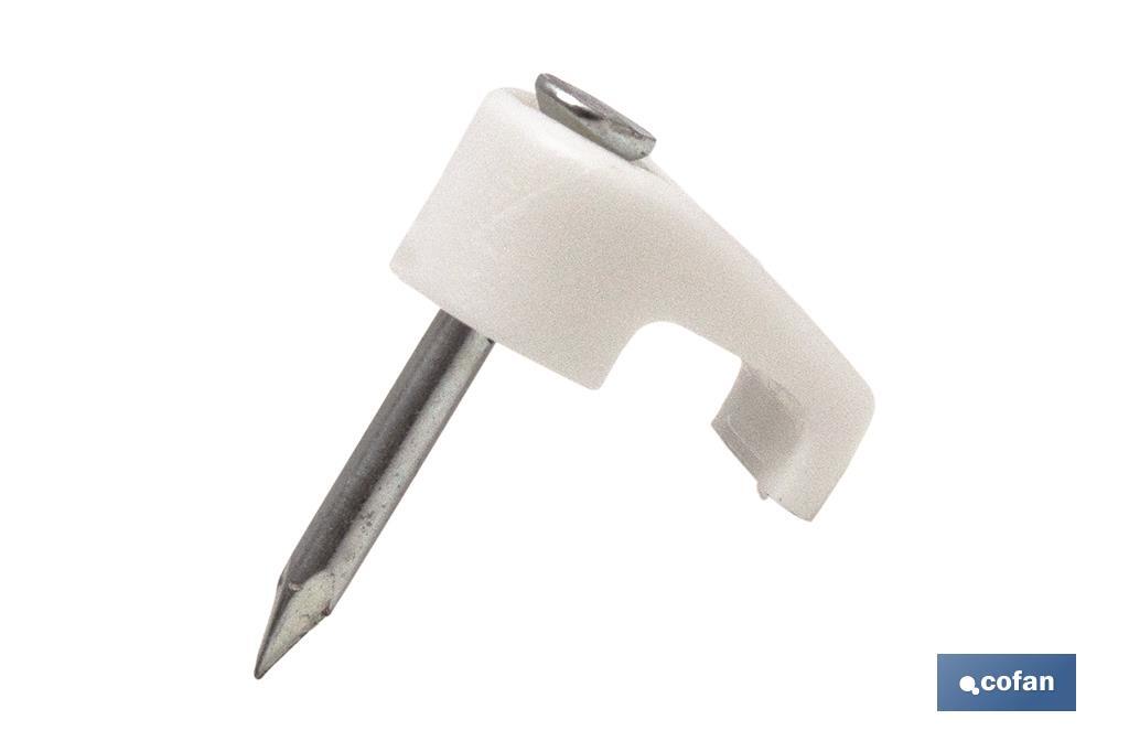 BLÍSTER DE 7 UDS. GRAPA DE PLÁSTICO PLANO 93X5 MM VENTA UNITARIA