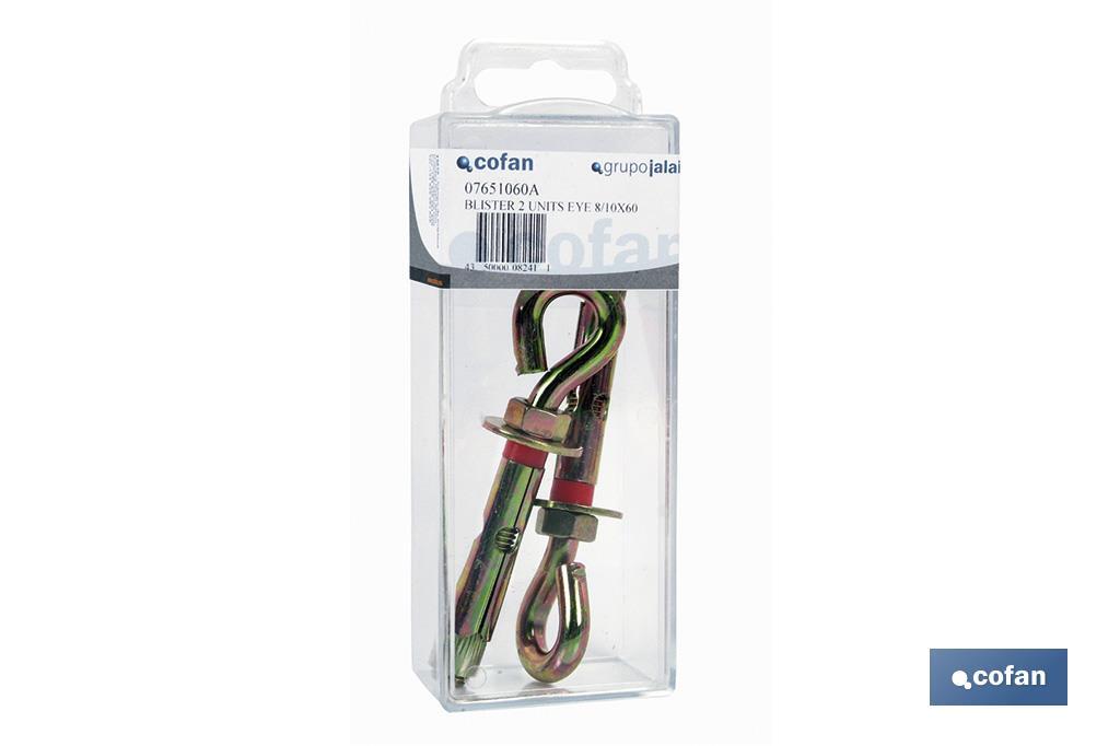 BLÍSTER DE 1 UD. TACO DE METAL ANILLA 10/12X70 VENTA UNITARIA (PACK: 1 UDS) BLÍSTER DE 1 UD. TACO DE METAL ANILLA 10/12X70 VENTA UNITARIA (PACK: 1 UDS)