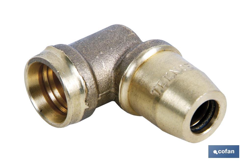 CODO CONECTOR 90º  R A5 TUBO 10X1 (PACK: 1 UDS)