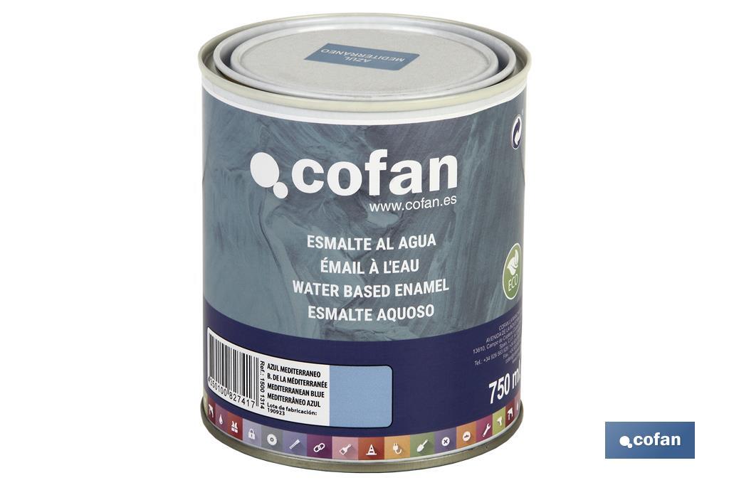 ESMALTE AL AGUA (750 ML) AZUL MEDITERRANEO BRILLO (PACK: 1 UDS) ESMALTE AL AGUA (750 ML) AZUL MEDITERRANEO BRILLO (PACK: 1 UDS)
