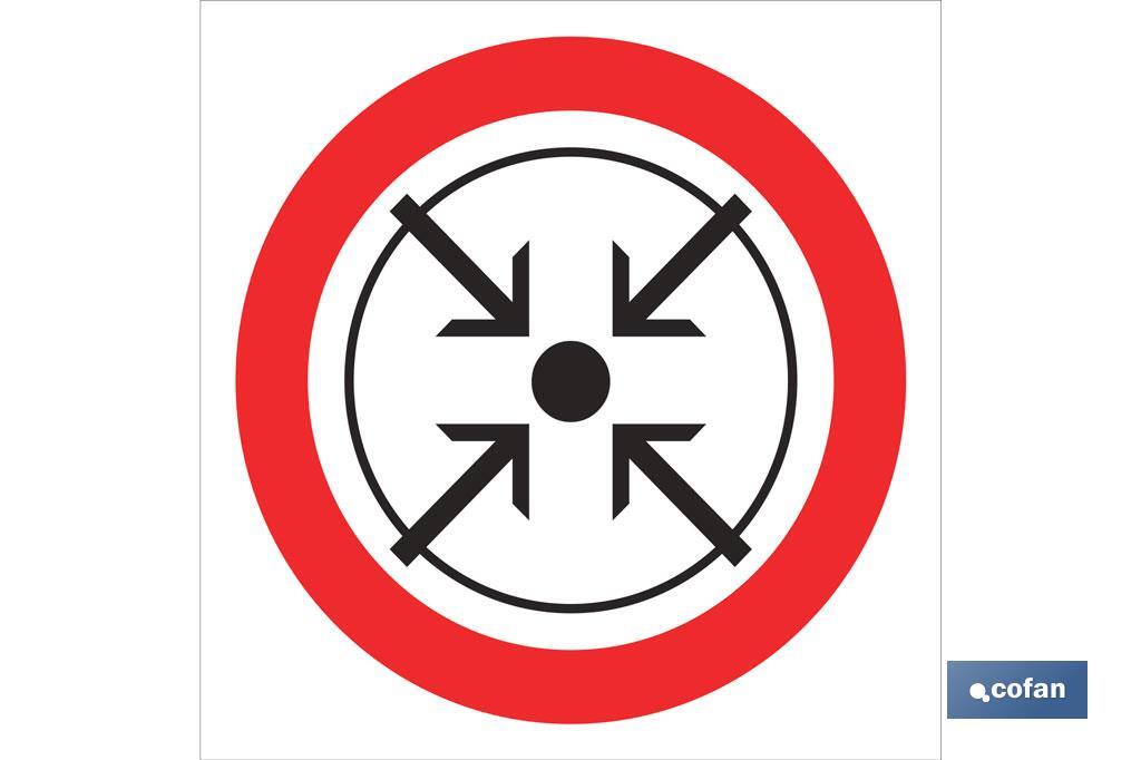 SEÑAL ADHESIVA 105X105MM (PACK: 1 UDS)