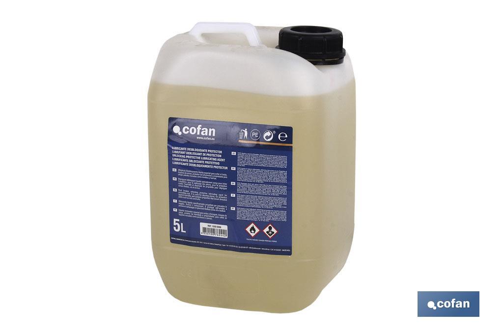 LUBRICANTE DESBLOQUEANTE PROTECTOR COFAN 5 LT (PACK: 1 UDS) LUBRICANTE DESBLOQUEANTE PROTECTOR COFAN 5 LT (PACK: 1 UDS)
