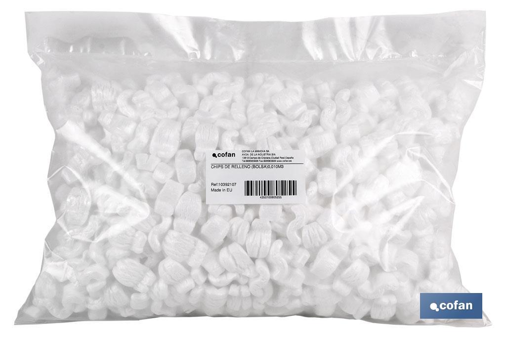 CHIPS DE RELLENO (BOLSA) 0,010M3 (PACK: 1 UDS) CHIPS DE RELLENO (BOLSA) 0,010M3 (PACK: 1 UDS)