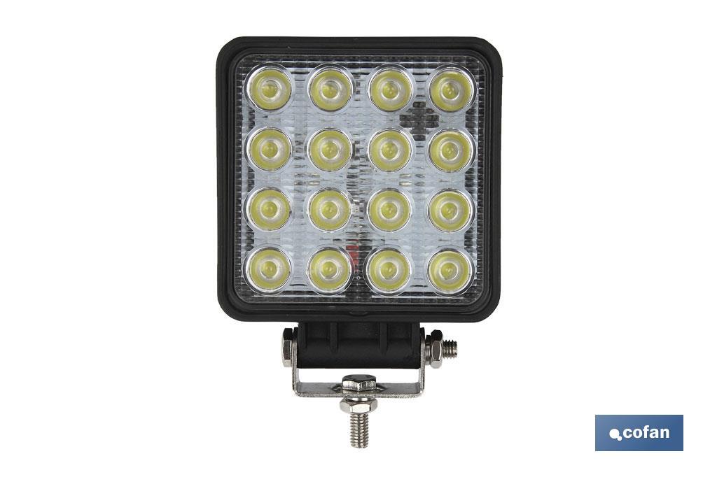 FARO TRABAJO 16 LED 3360Lm 6000K 48W, IP67 (10-30V) (PACK: 1 UDS) FARO TRABAJO 16 LED 3360Lm 6000K 48W, IP67 (10-30V) (PACK: 1 UDS)