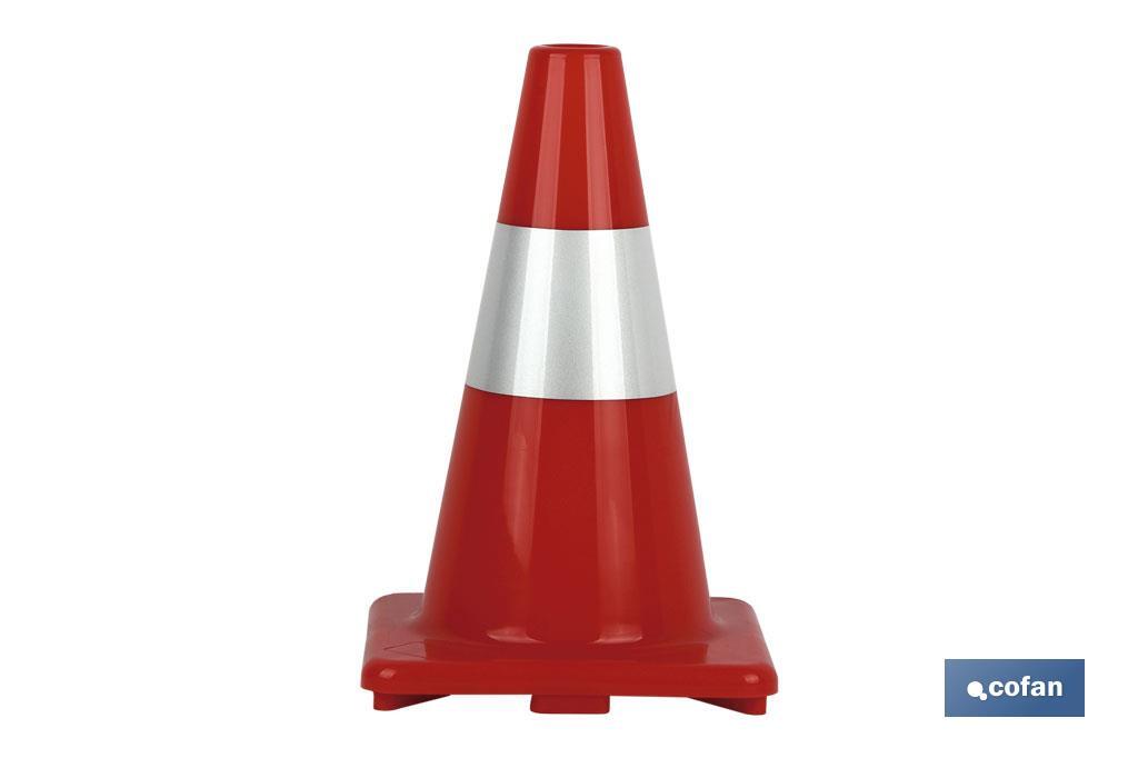 CONO 30 CM. ROJO Y BLANCO (PACK: 1 UDS) CONO 30 CM. ROJO Y BLANCO (PACK: 1 UDS)