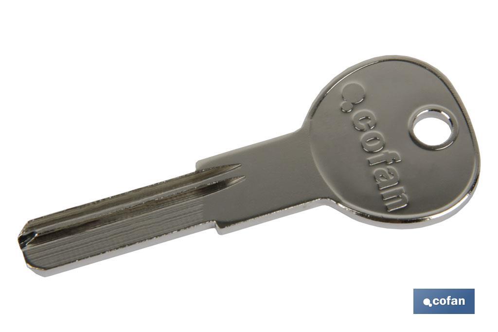 LLAVE EN BRUTO PARA CILINDRO DE SEGURIDAD (PACK: 5 UDS) LLAVE EN BRUTO PARA CILINDRO DE SEGURIDAD (PACK: 5 UDS)