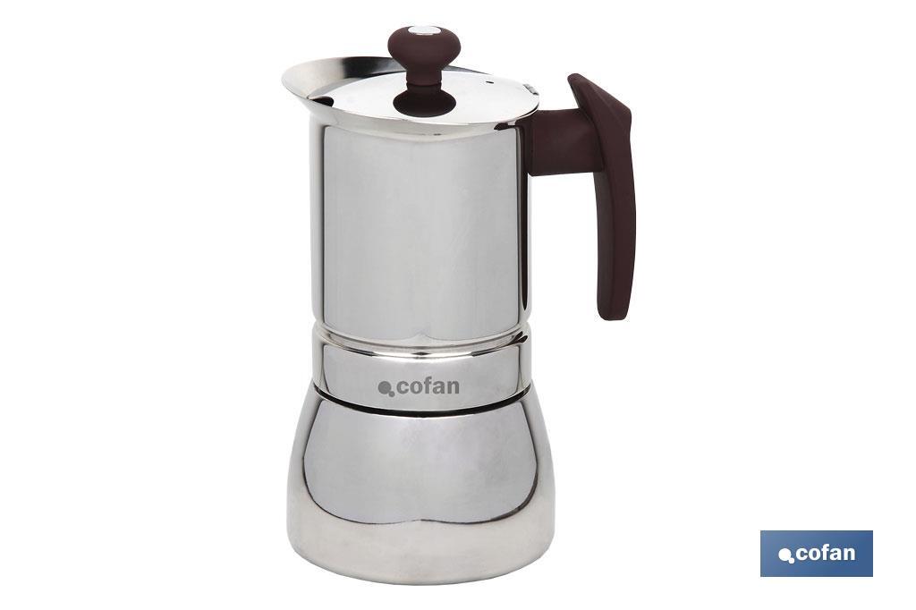 CAFETERA CONSTANZA 6 TAZAS ACERO INOX (PACK: 1 UDS)