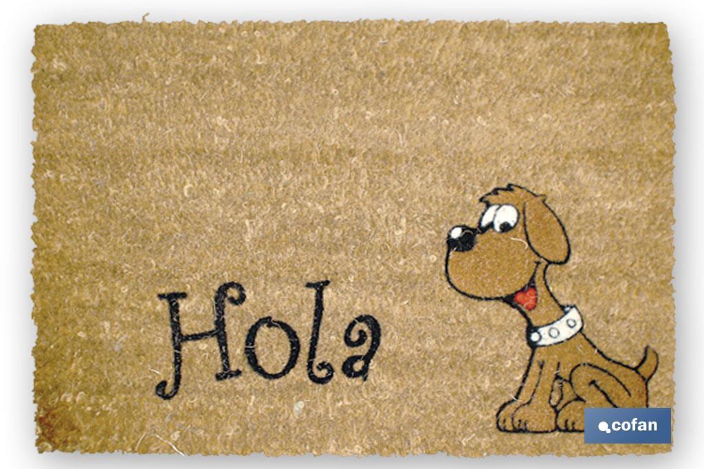 FELPUDO INTERIOR COCO FLOQUEADO 40X60X1.60cm (Perro Hola) (PACK: 1 UDS) FELPUDO INTERIOR COCO FLOQUEADO 40X60X1.60cm (Perro Hola) (PACK: 1 UDS)