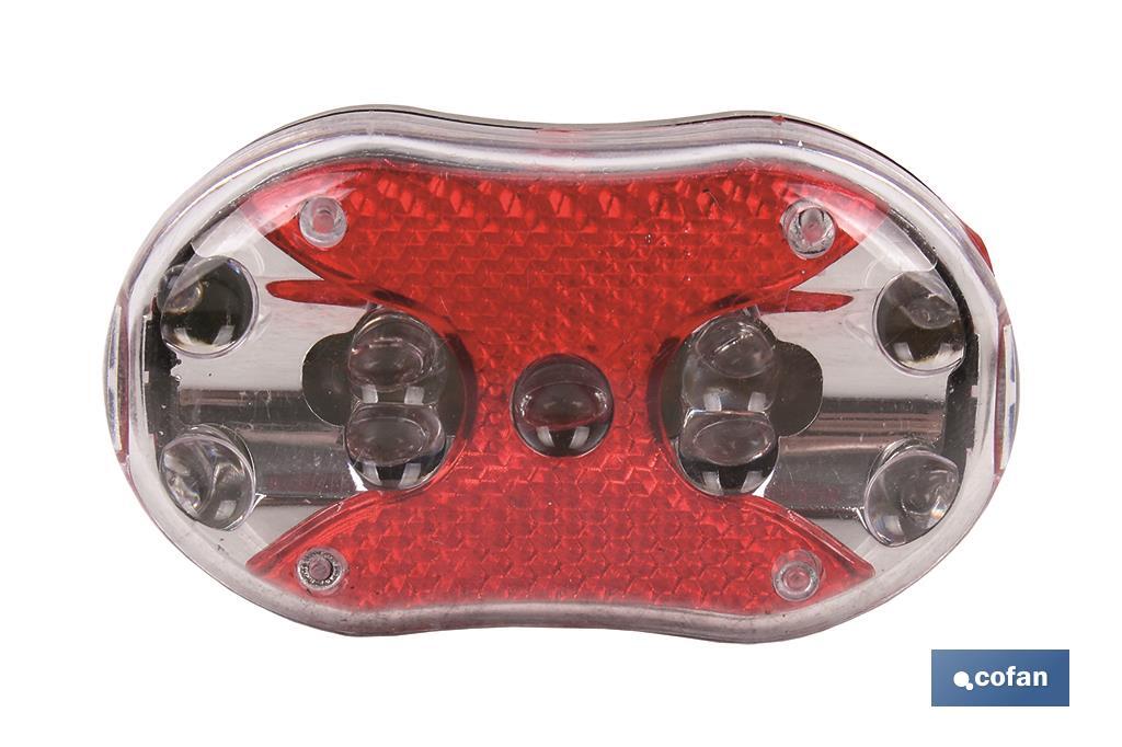 LUZ LED ROJA TRASERA BICICLETA 7 FUNCIONES (PACK: 1 UDS) LUZ LED ROJA TRASERA BICICLETA 7 FUNCIONES (PACK: 1 UDS)