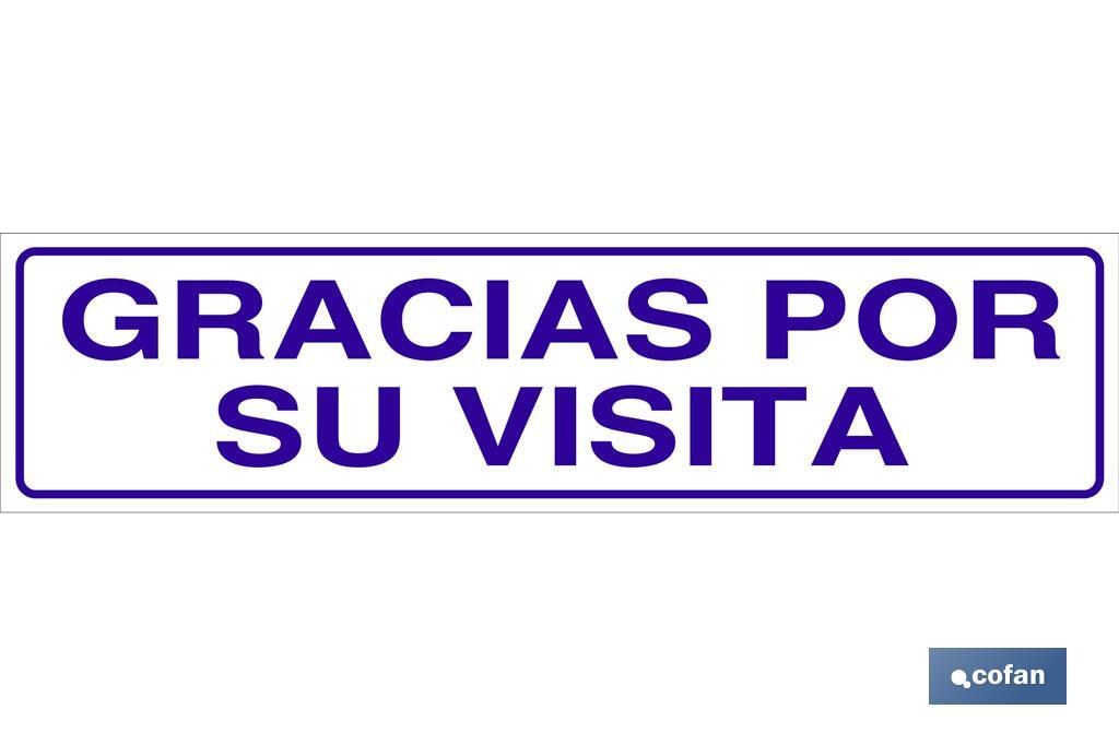 Gracias por su visita