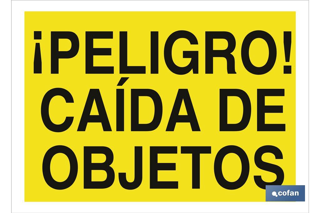 ¡Peligro! caída de objetos