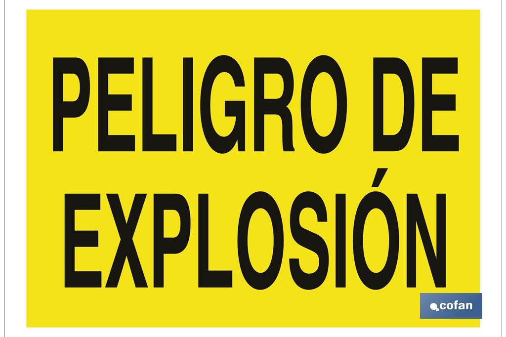 Peligro de explosión