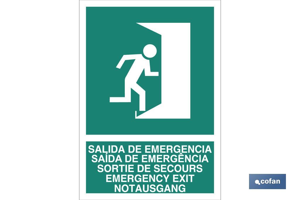 Salida de Emergencia Texto