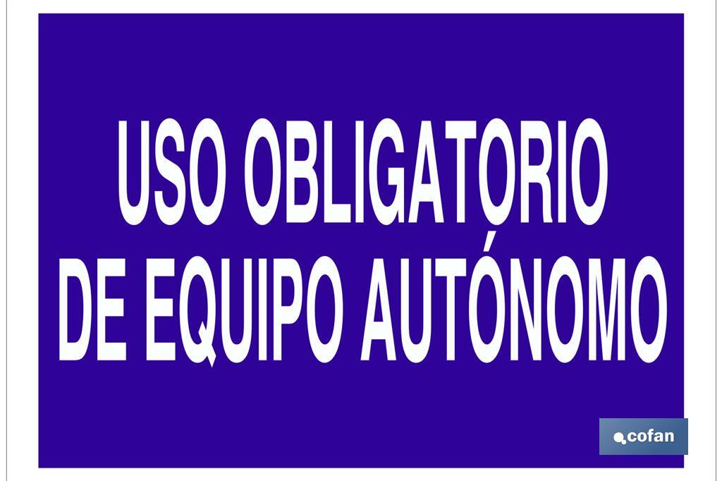 Uso obligatorio de equipo autónomo