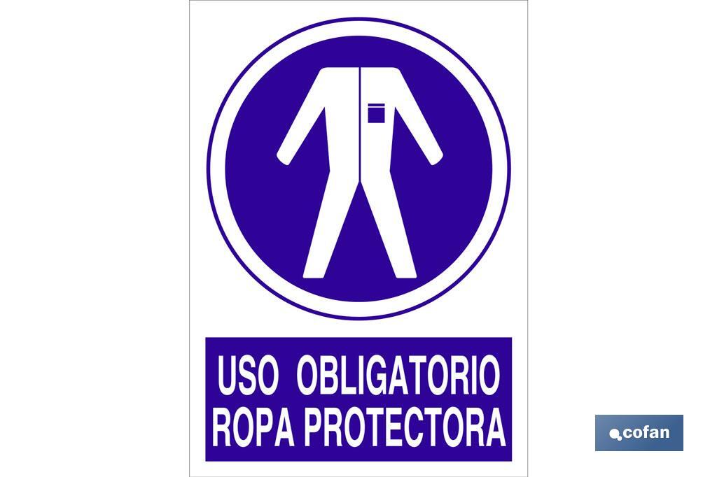 Uso obligatorio ropa protectora