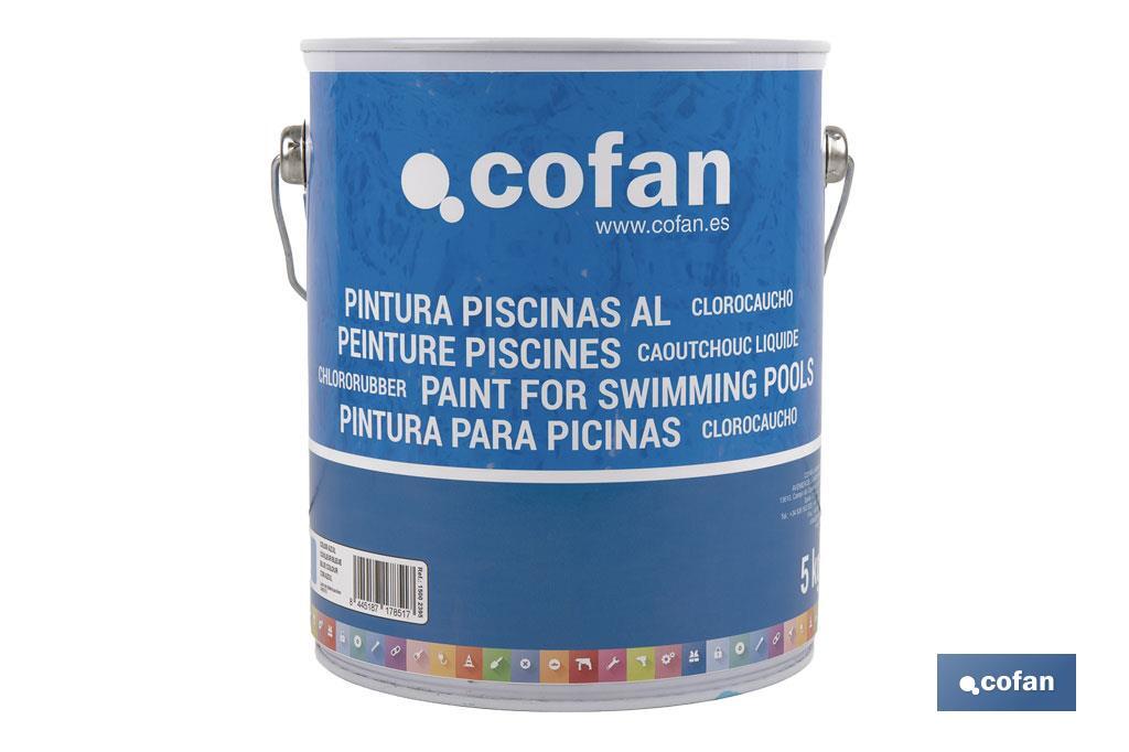 Pintura Piscinas Clorocaucho | Color Azul Claro y Azul Oscuro | Capacidad 5 Kg