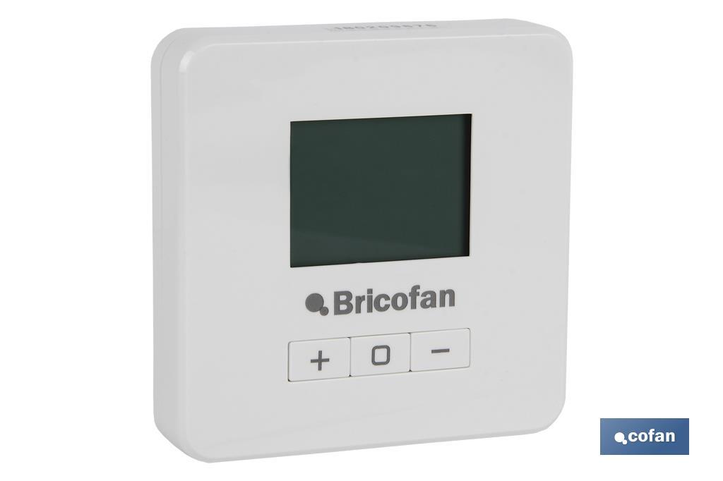 Termostato para calefacción digital | Regulación de temperatura digital | Medidas 100 x 80 x 40 mm