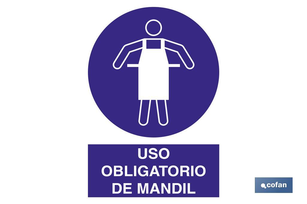 Uso obligatorio de mandil